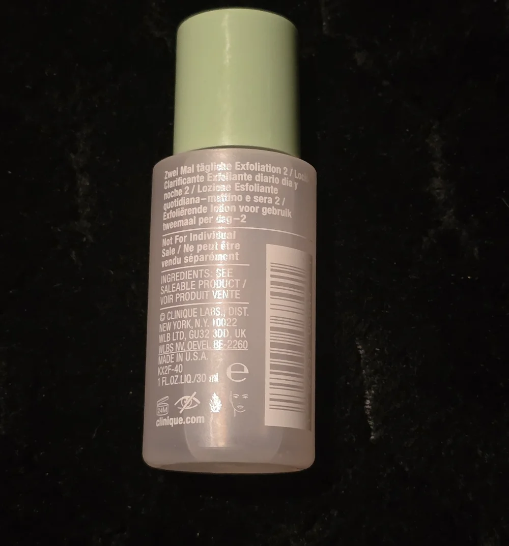 Clinique Clarifying Lotion 2 Dry Combination 1 oz/30ml Travel Size‎ New!